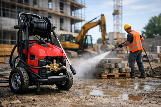 HECHT 3231 Profi Hochdruckreiniger Baustelle